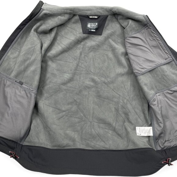 Carhartt Crowley Soft Shell Fleece Lined Rain Defender Jacket Men's XLT XL Tall - Picture 12 of 12